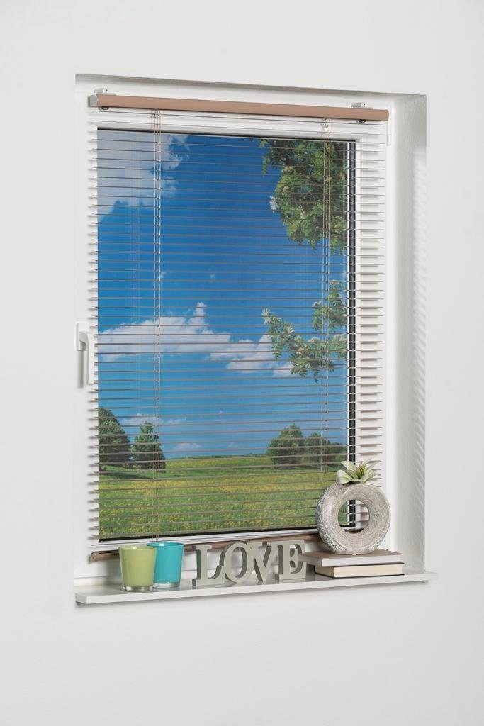 Jalousie, K-HOME, ohne Bohren, freihängend, Aluminium