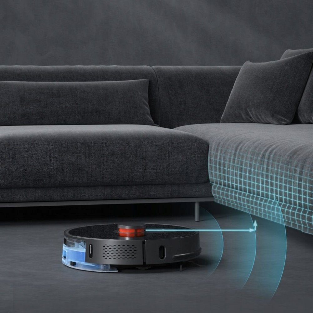 Xiaomi Nass-Trocken-Saugroboter ROIDMI EVE Plus - Saugroboter - mit Wischfunkiton - 50 Watt - schwarz