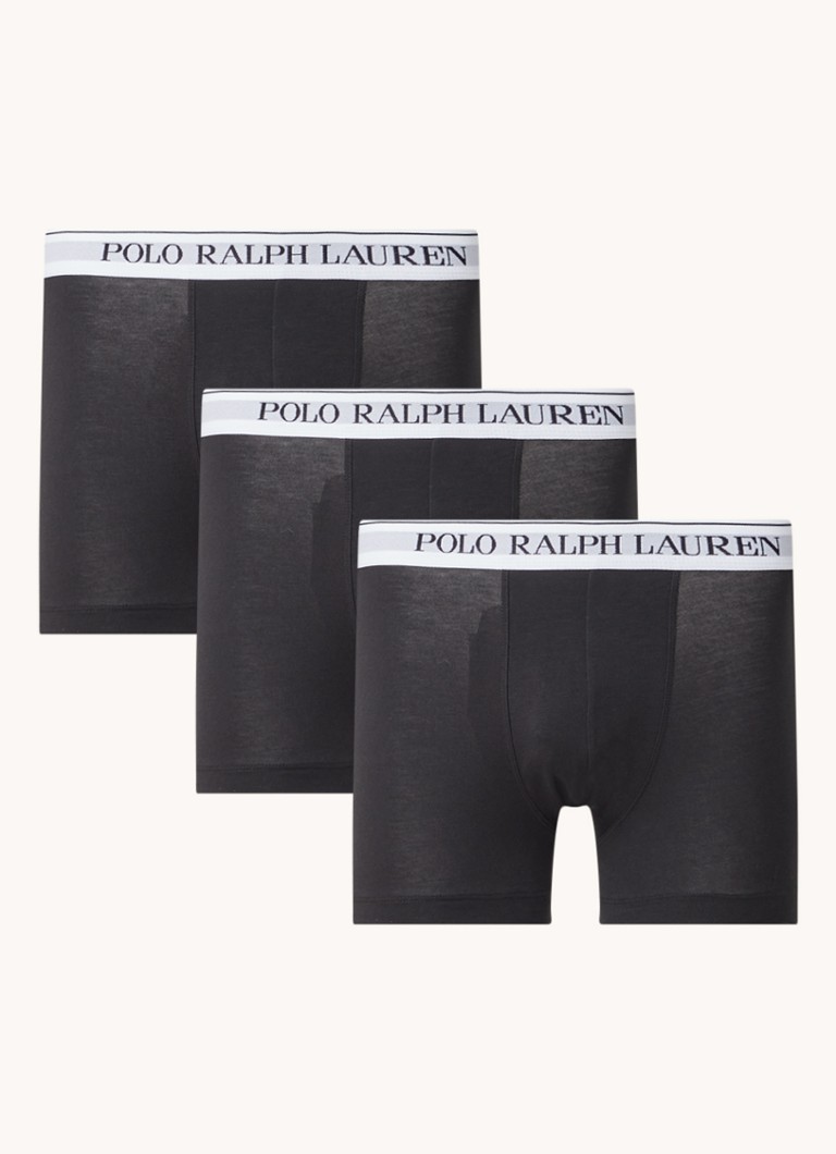 Lot de 3 boxers Ralph Lauren avec ceinture logotée
