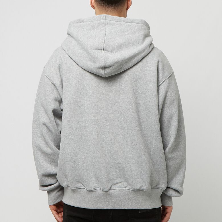 Pleasures x N.E.R.D. Applique Zip Up Hoodie heather grey
