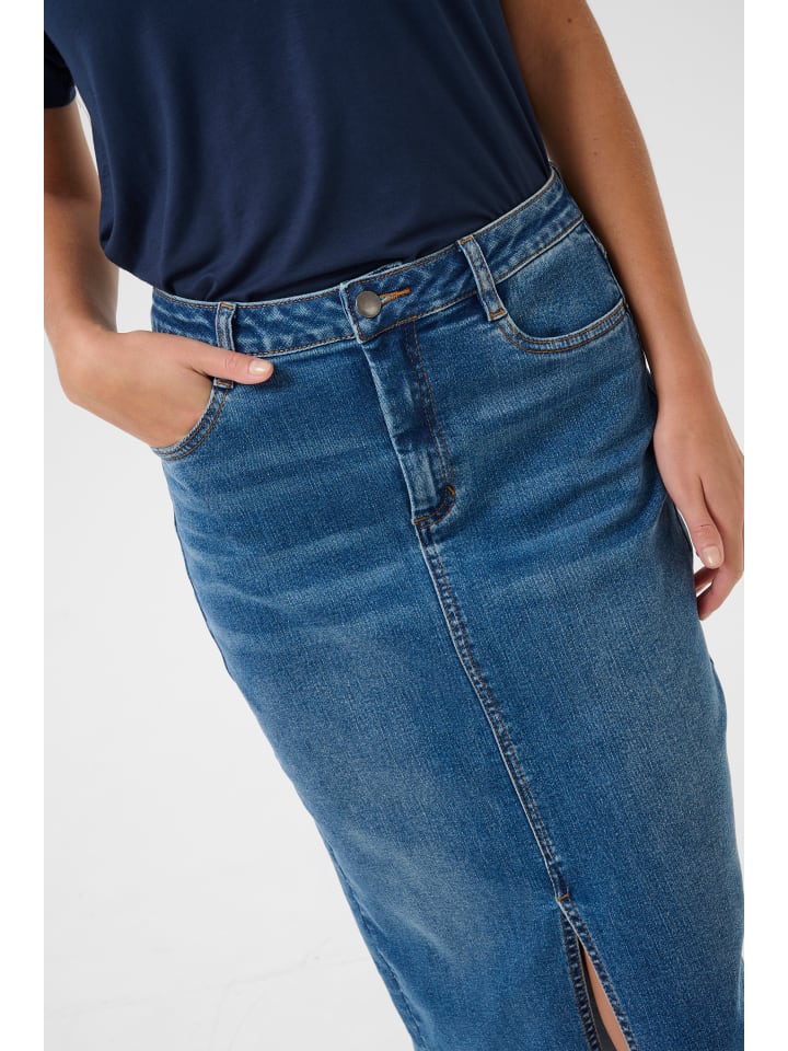Kaffe Denimrock KAsinem in Medium Blue Denim günstig kaufen
