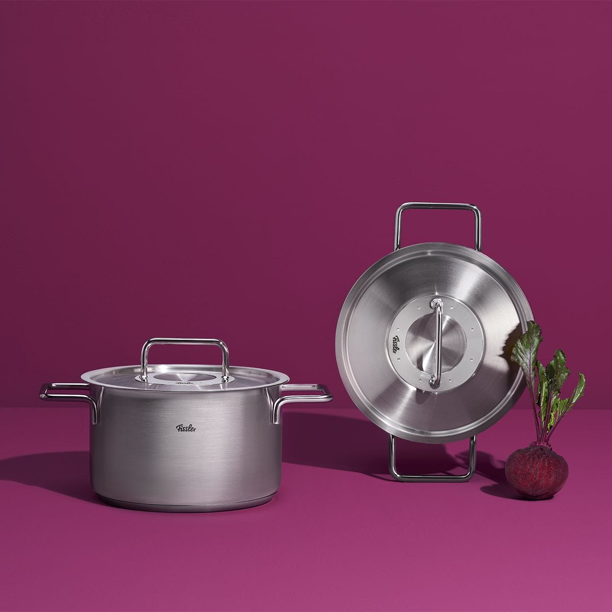 Fissler Pure Collection Bratentopf mit Metalldeckel