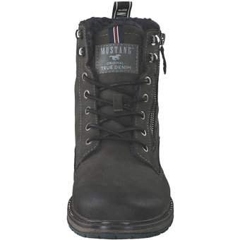 Mustang Schnür Boots in grau
