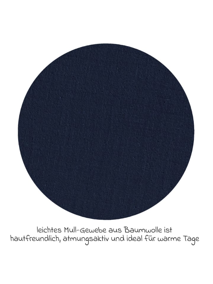 Alvi Sommer-Schlafsack mit Füßen Musselin / Sleep-Overall in blau günstig kaufen 110