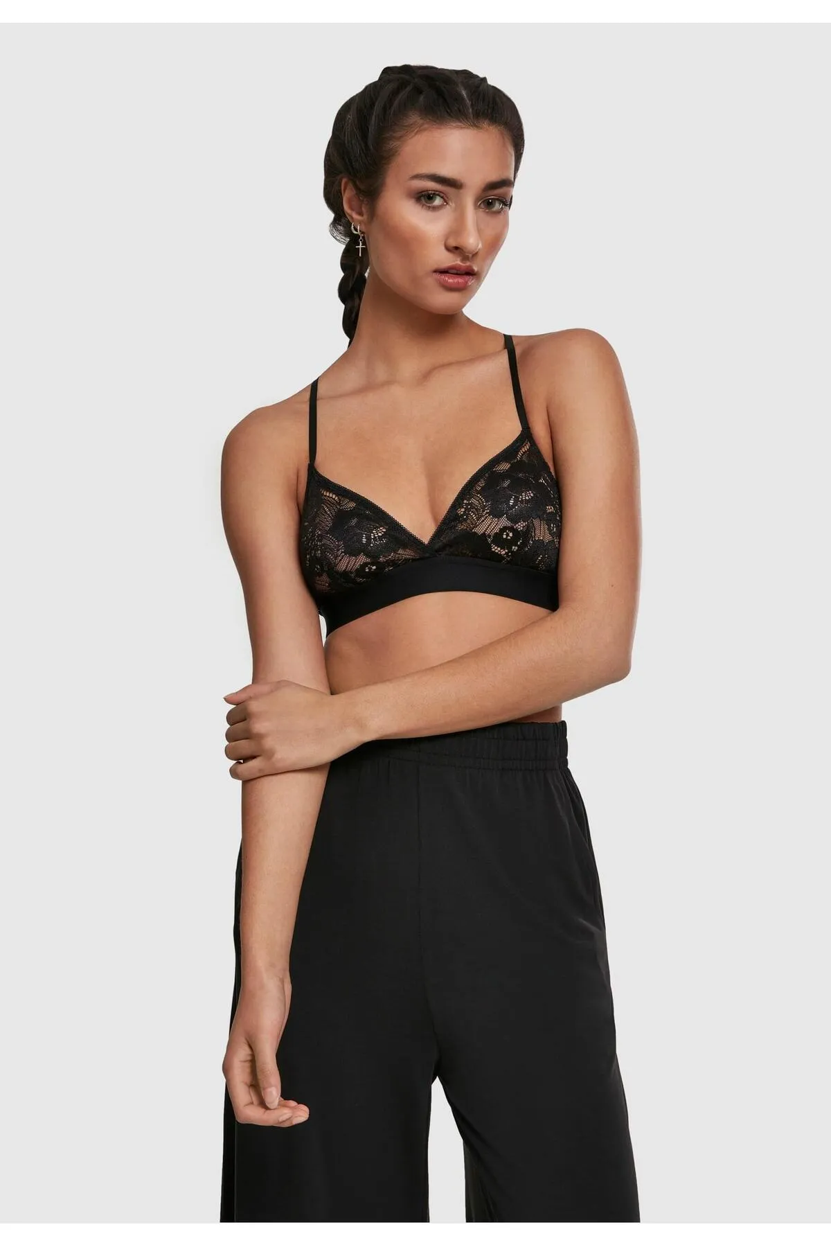 Urban Classics  Damen Ladies Triangle Laces Bra
