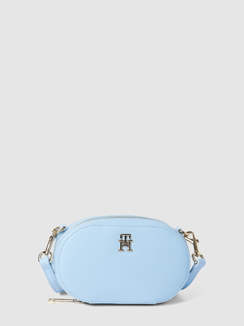 Handtasche mit verstellbarem Schulterriemen in hellblau