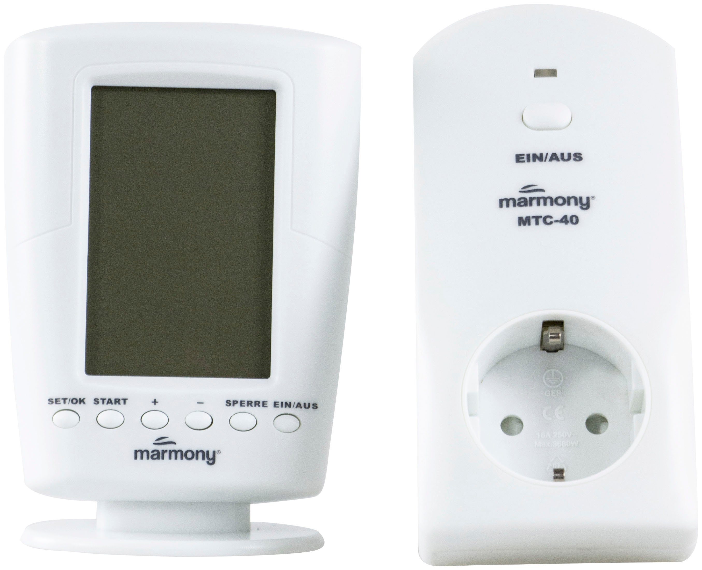 Marmony Infrarotheizung Carrara-Optik, 500 Watt, inkl. Fernbedienung und Timer