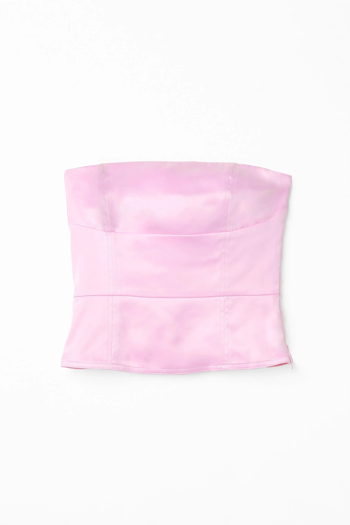 Tailliertes Bandeau-Top aus Samt