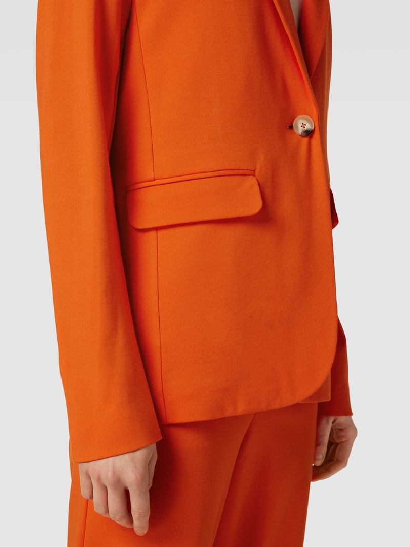 Blazer mit Pattentaschen in orange