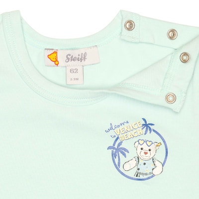T-Shirt kurzarm, hellblau für Mädchen