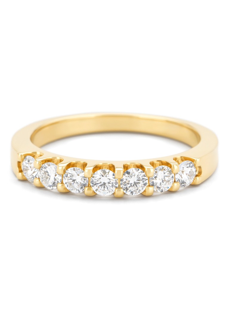 Bague en or jaune Diamond Point, diamant de 0,50 ct, alliance