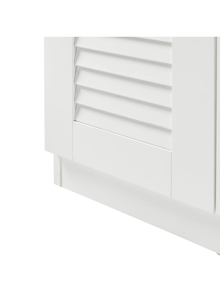 en.casa Schuhschrank Løten in Weiß (H)97cm (B)120cm günstig kaufen onesize