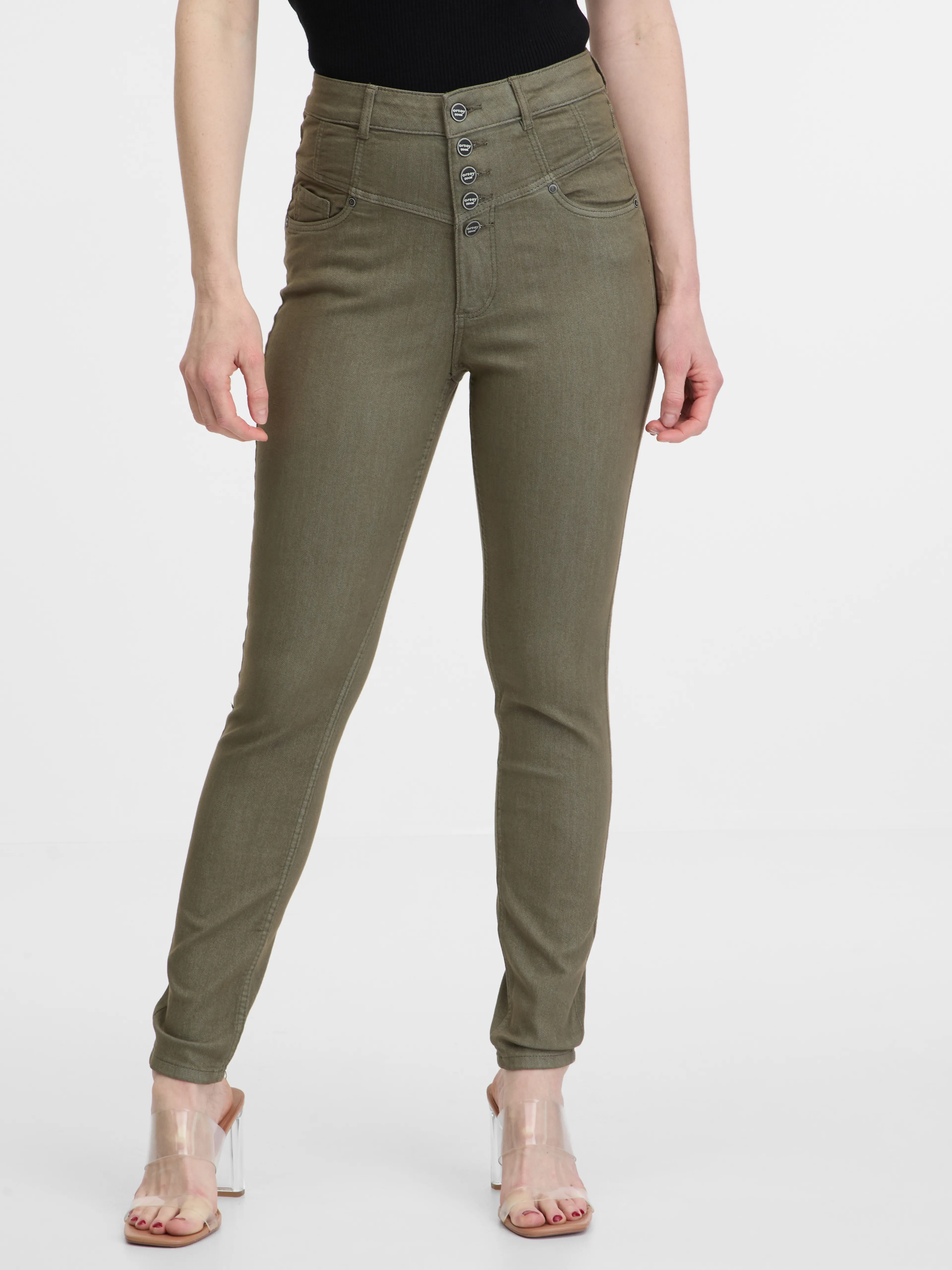 Khaki Damen Skinny Fit Jeans ORSAY