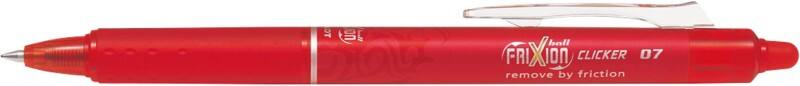 Pilot FriXion Clicker Einziehbar Tintenroller Rot 0.35 mm Mittel Kegelförmig Nachfüllbar