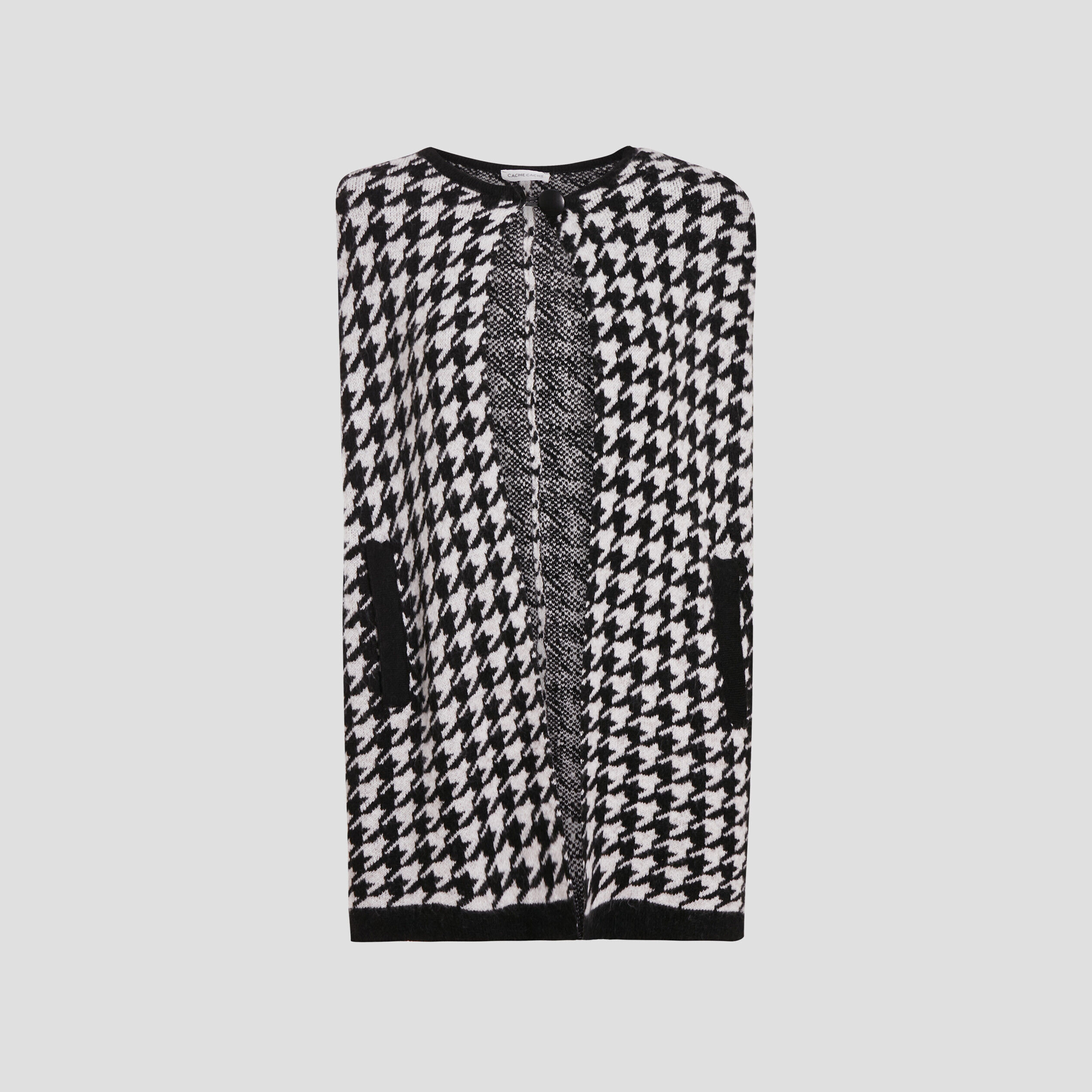 Cape droite sans manches noir femme | Cache Cache