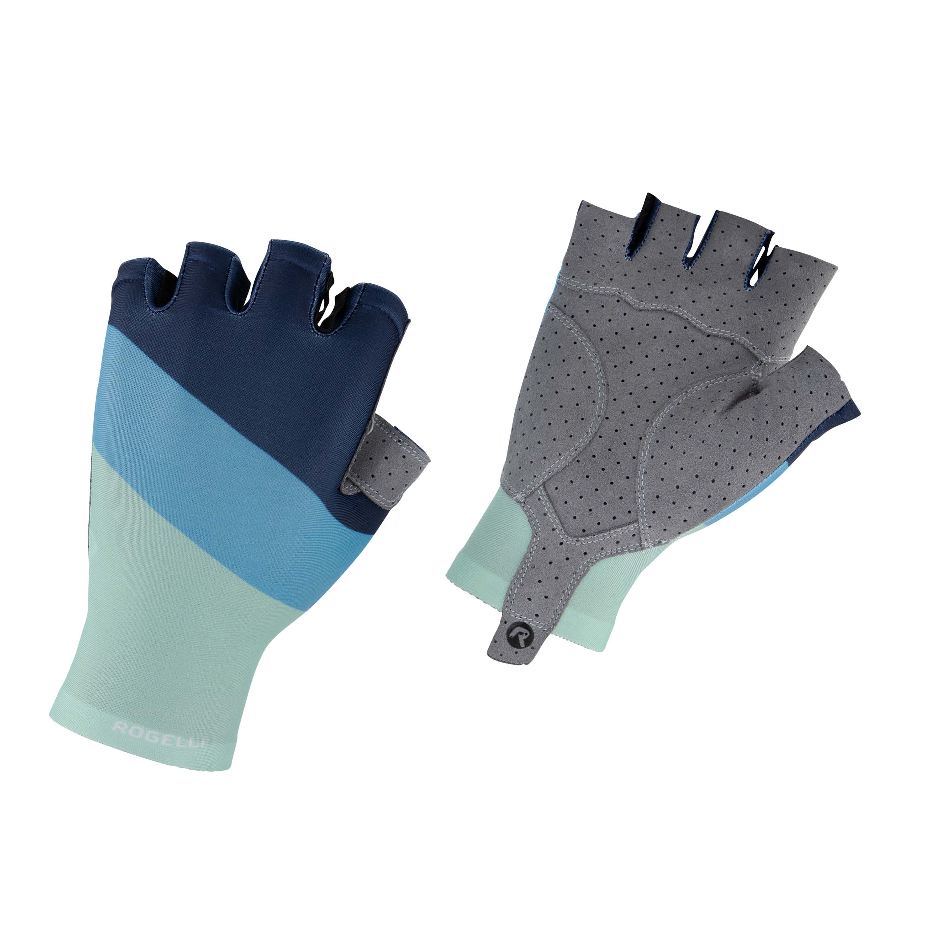 Rogelli Kai Türkis/Blau Herren Fahrradhandschuhe
