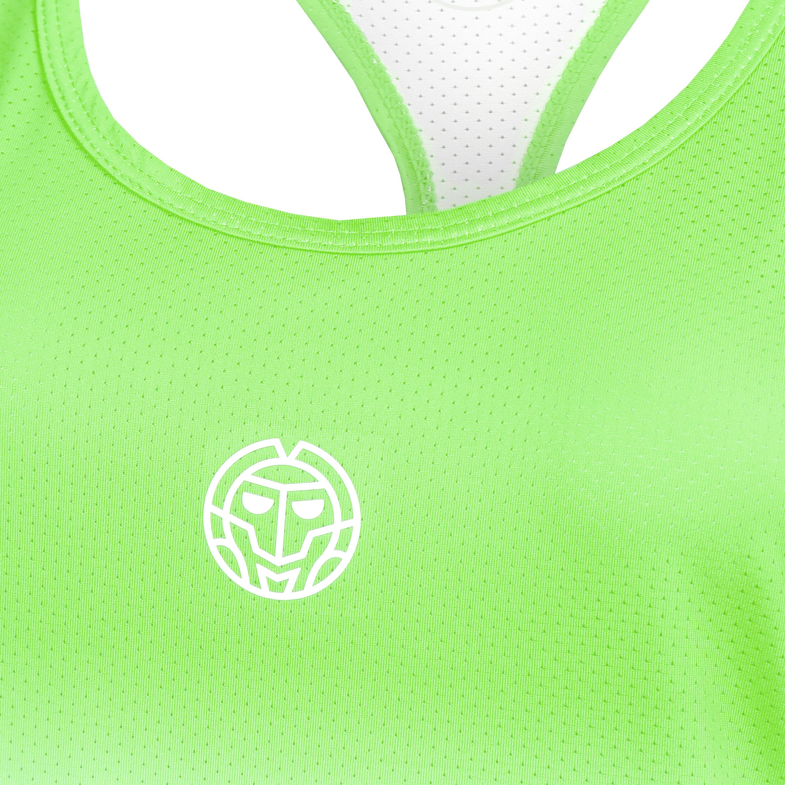 Crew Gradiant Tank-Top Damen - Neongrün, Weiß