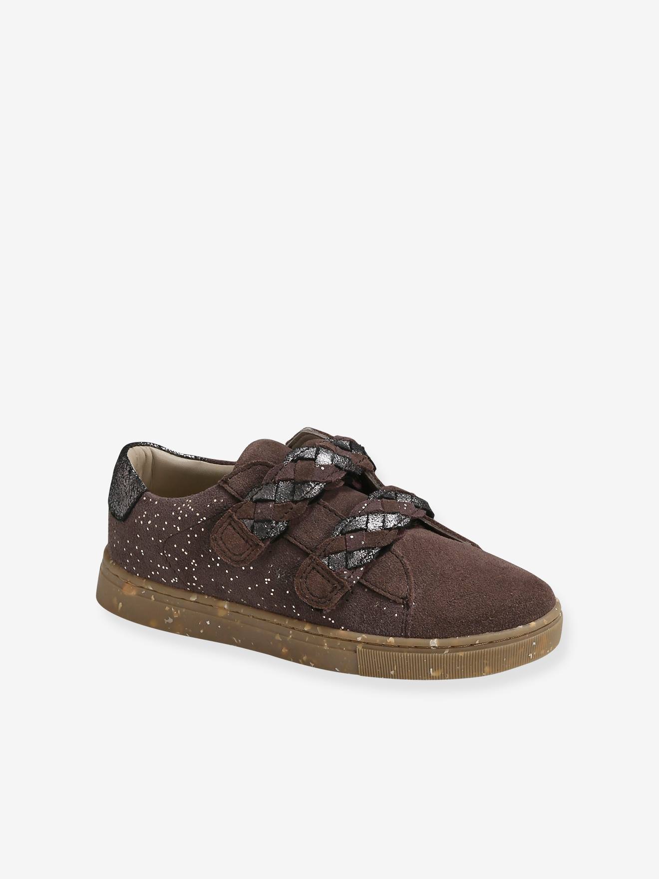 Vertbaudet Mädchen Sneakers mit Klettverschluss - braun