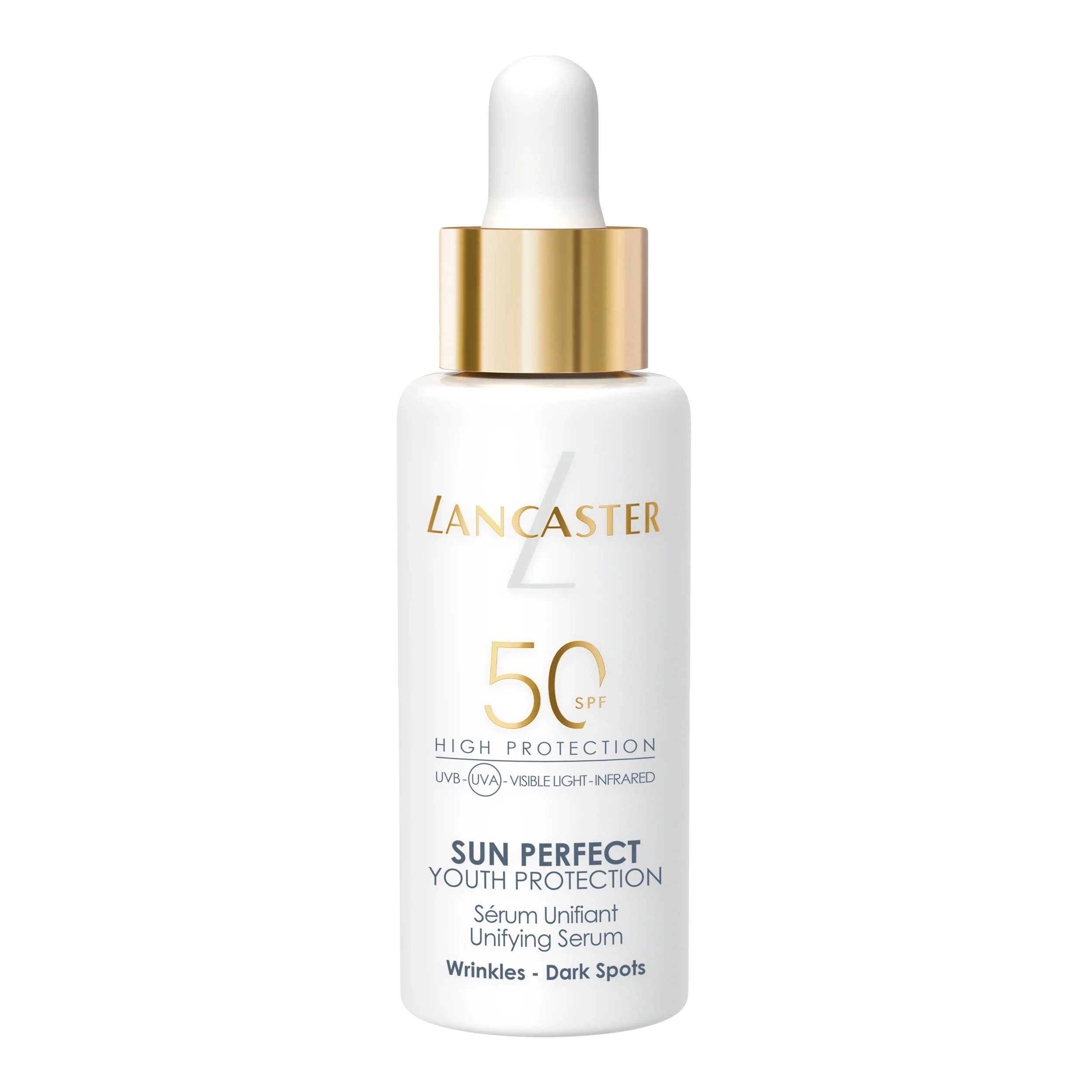 Sérum Unificador Sun Perfect SPF 50 - Protector solar facial de alta protección.