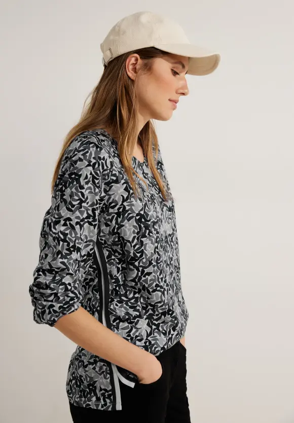CECIL Bluse mit Minimalprint