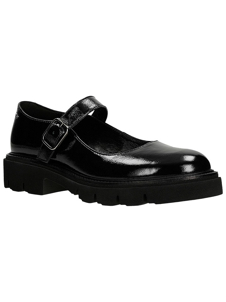 Wojas Leder-Spangenballerinas in Schwarz günstig kaufen