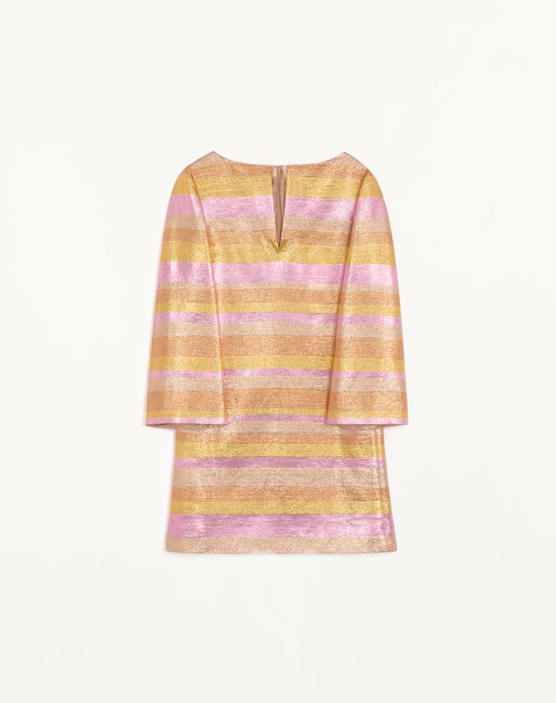 Vestido curto Lumiere Nocturne Barre em lurex