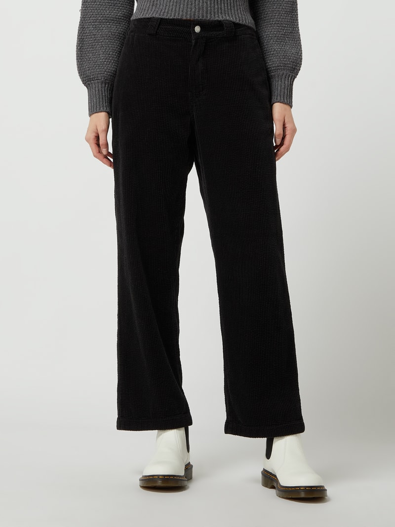 Cordhose aus Baumwolle in dunkelgrau