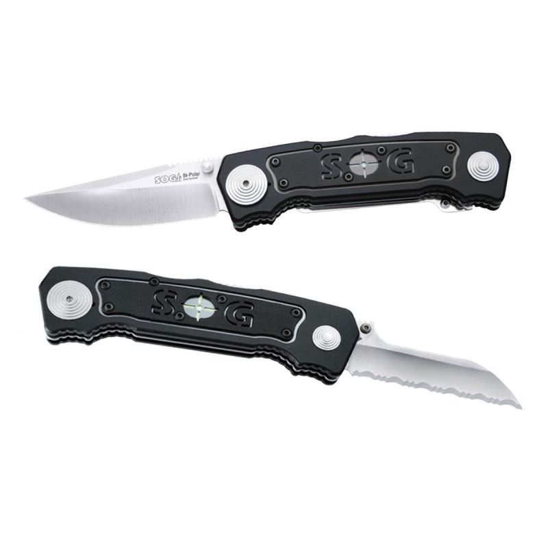 Sog BI-Polar Satin Plain Blade & Serrated BP-3