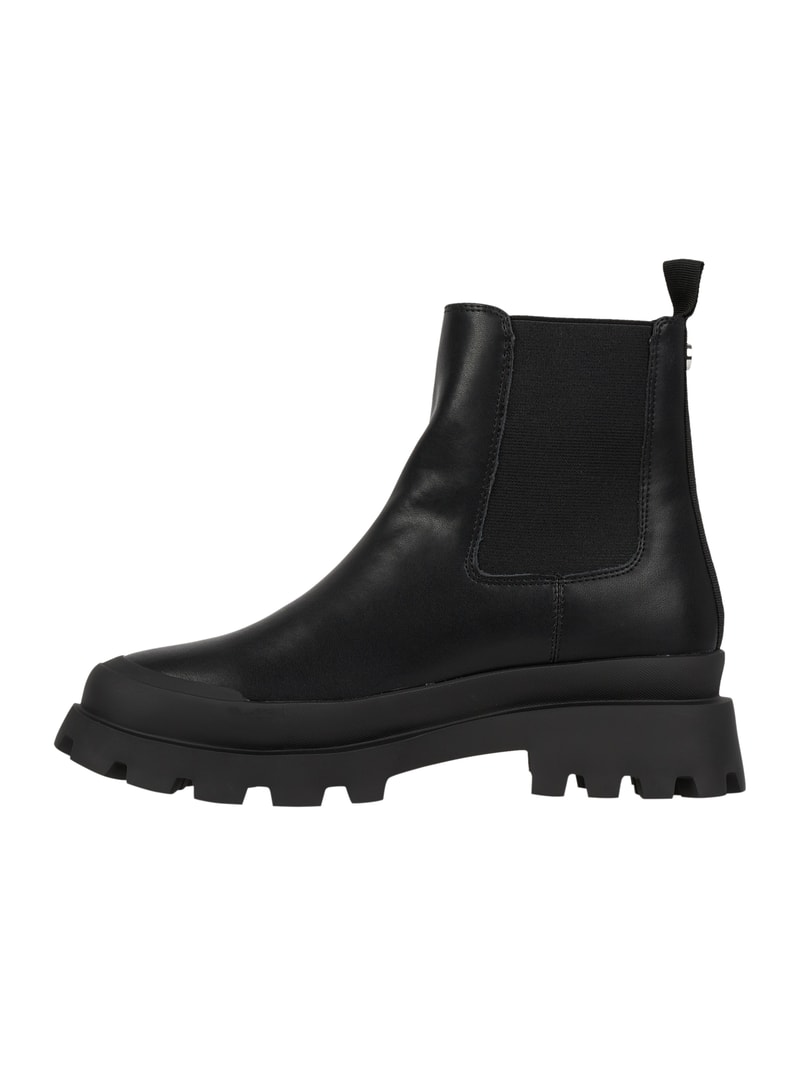 Chelsea Boots mit Logo in schwarz