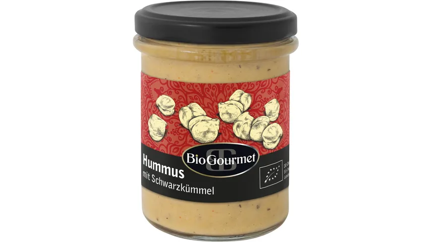 BioGourmet Hummus mit Schwarzkümmel 180 g