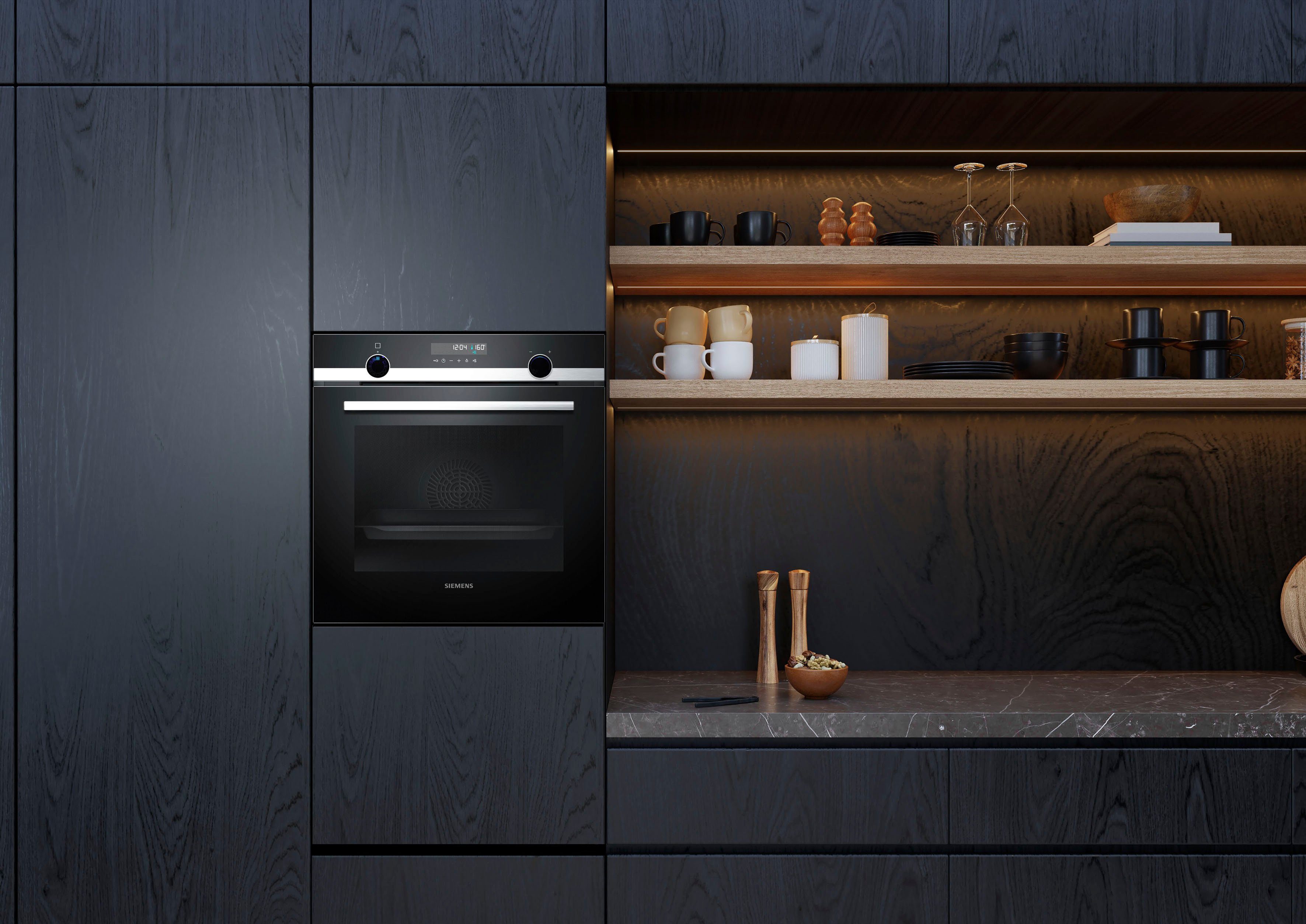 SIEMENS Pyrolyse Backofen iQ500 HB578ABS0, Pyrolyse-Selbstreinigung, Automatikprogramme