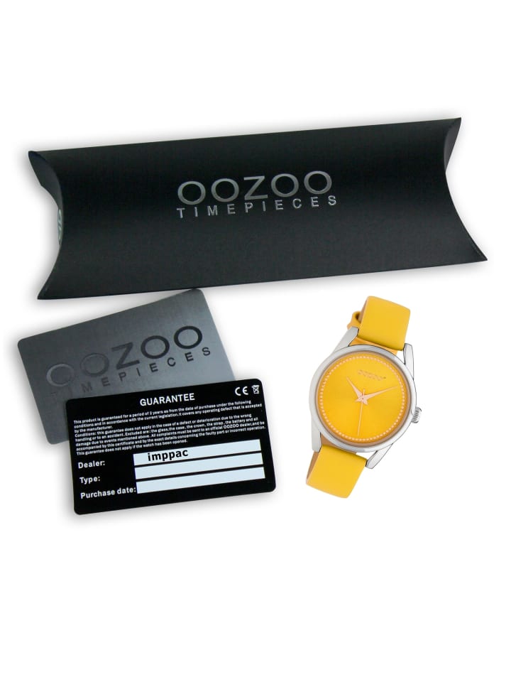 Oozoo Analog-Armbanduhr Oozoo JR gelb mittel (ca. 32mm) günstig kaufen onesize