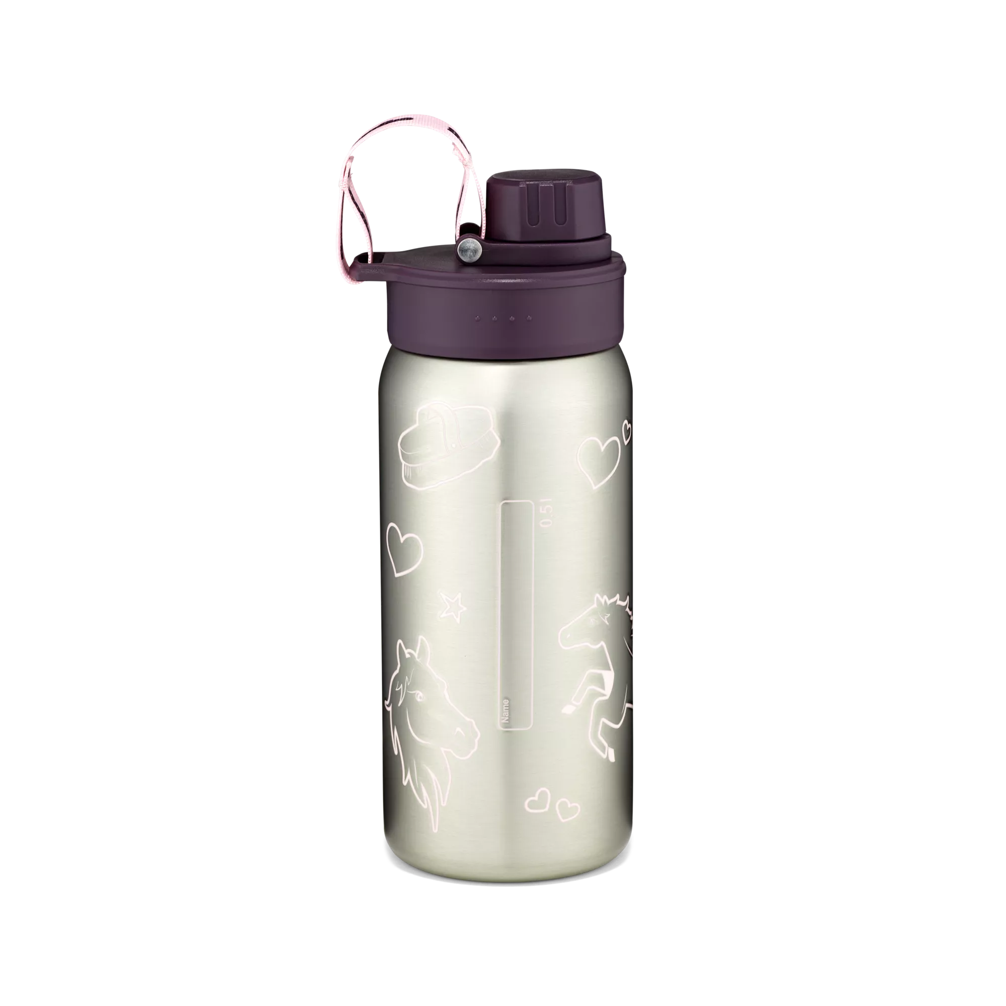 Ergobag Edelstahl Trinkflasche Lila