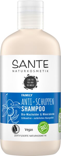 Sante FAMILY Anti-Schuppen Shampoo Bio-Wacholder & Mineralerde Shampoo