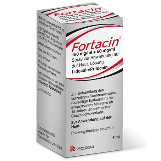 FORTACIN 150 mg/ml   50 mg/ml Spray z.Anw.a.Haut  5 ml  Spray
