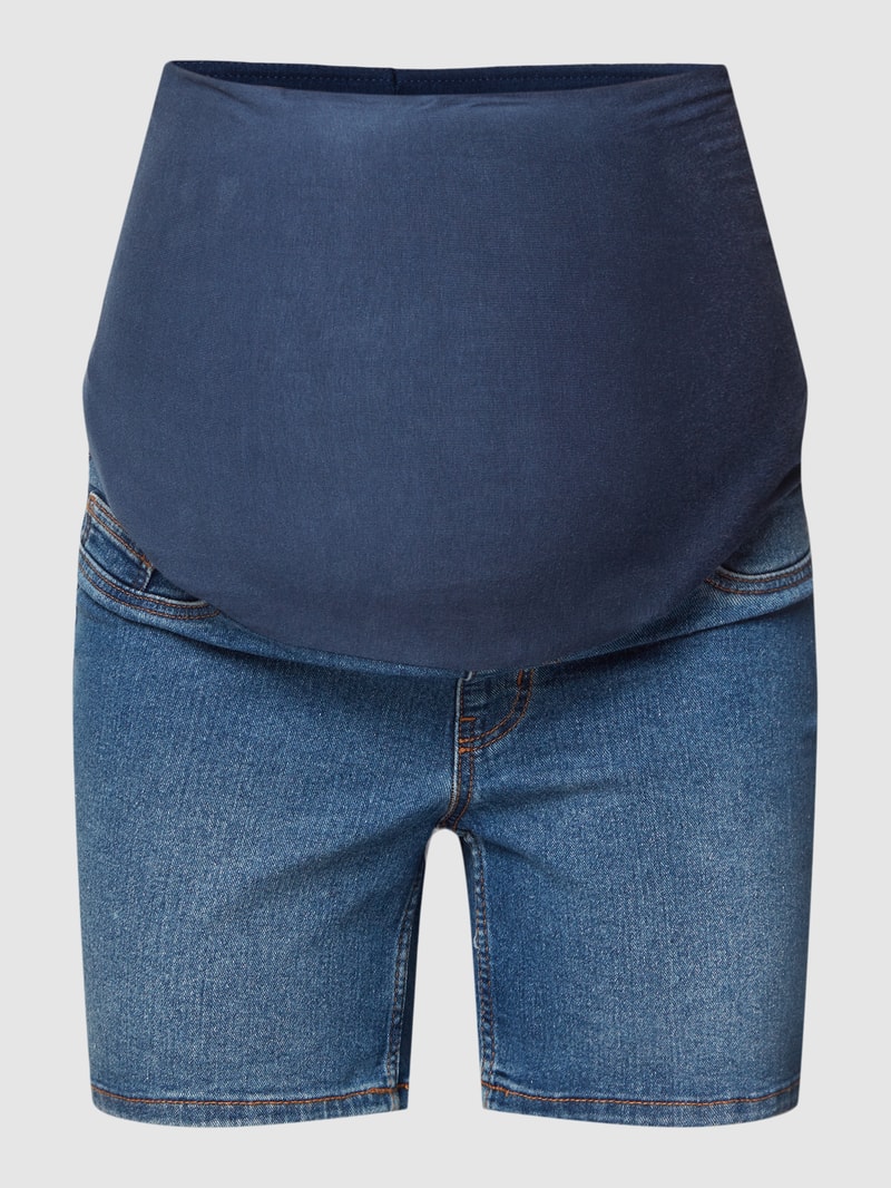 Umstands-Bermudas mit elastischem Bund Modell 'AMY SKINNY' in jeans