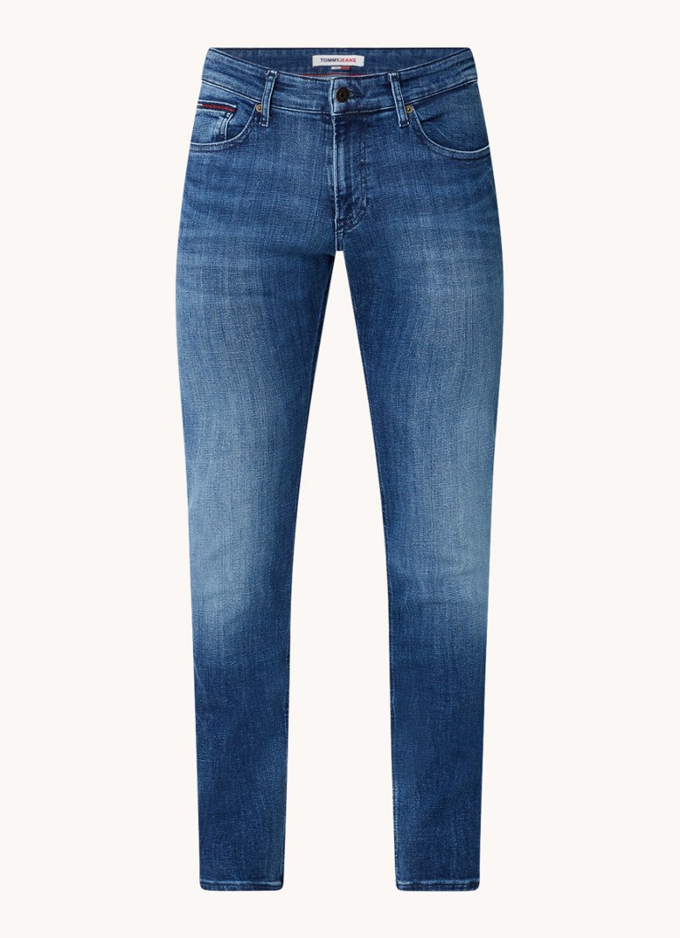 Kavbojke slim fit Tommy Hilfiger Scanton, srednje prane barve