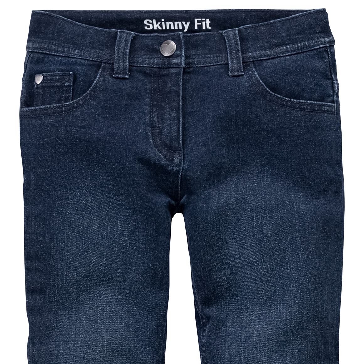 Mädchen Skinny-Jeans mit Used-Waschung