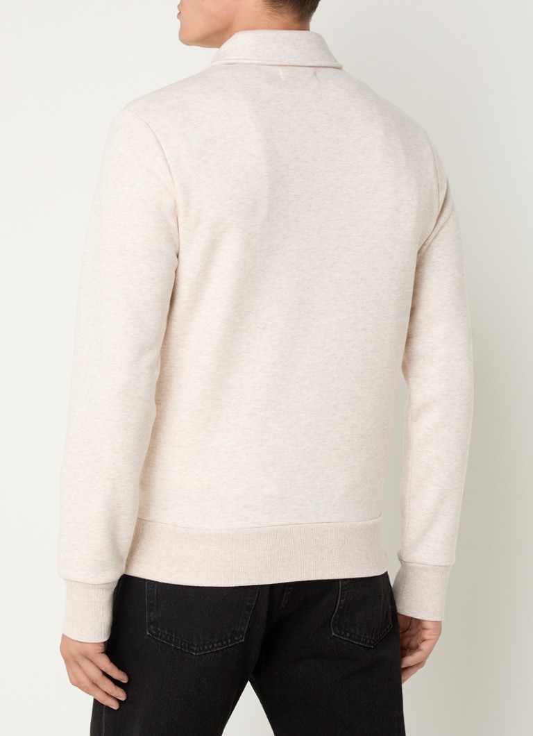 Sweter Fred Perry z zamkiem błyskawicznym i haftowanym logo