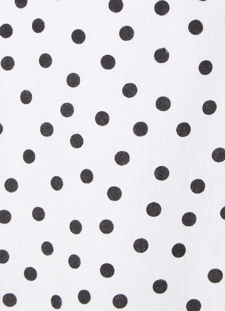 Robe tunique courte NIKKIE Digoin en lin mélangé à imprimé à pois