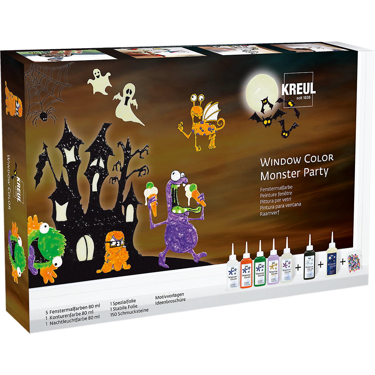 KREUL Window Color Set Monster Party