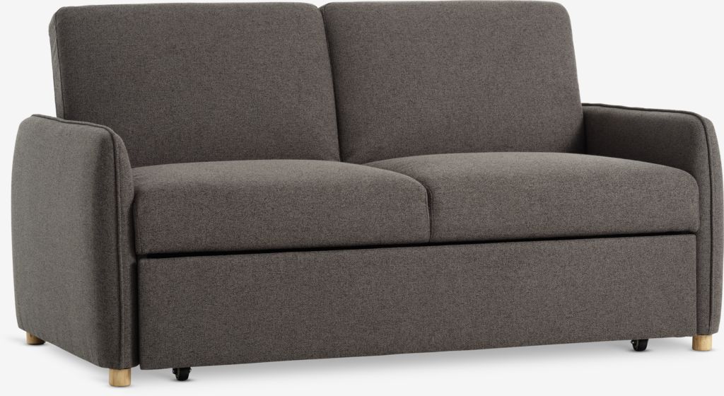 LYSTRUP Sofa rozkładana LYSTRUP 2-osobowa tkanina w kolorze ciemnoszarym