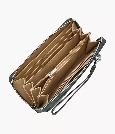 Fossil Zip Clutch Logan RFID