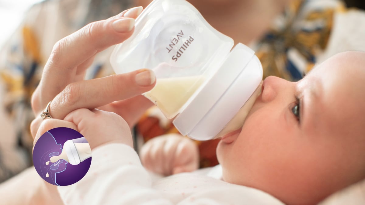 Babyflasche aus Glas Natural Response weiß, von Geburt an, 240ml, 1 St