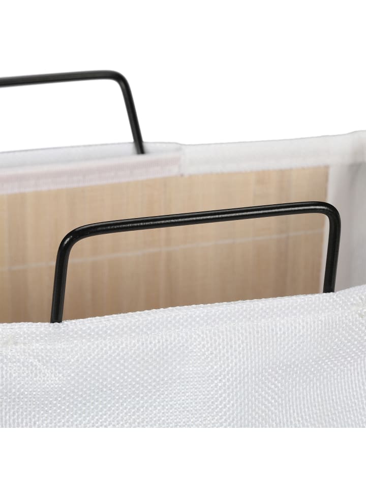 relaxdays Wäschekorb in Weiß - (B)38x (H)61 x (T)22 cm günstig kaufen onesize