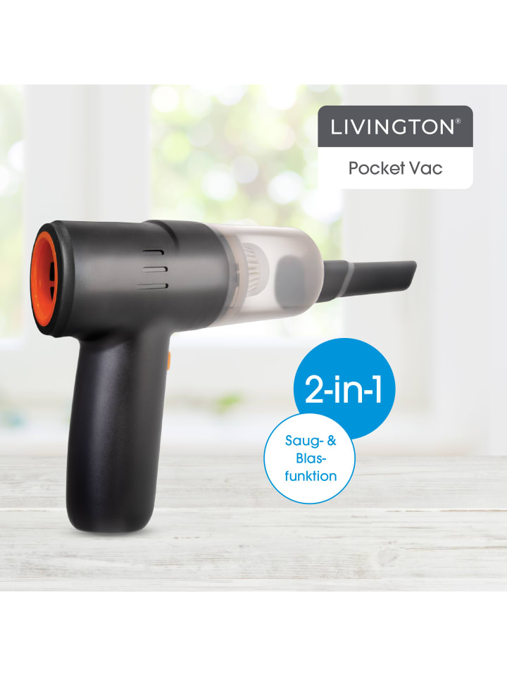 Livington Handstaubsauger PocketVac in Schwarz günstig kaufen onesize