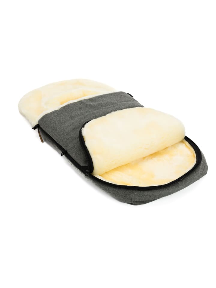 fillikid Echtfell-Winterfußsack Makalu Wool Exklusiv in Grau günstig kaufen onesize