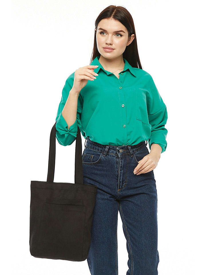 BAGmori Schultertasche in Schwarz - (B)33 x (H)45 x (T)10 cm günstig kaufen onesize