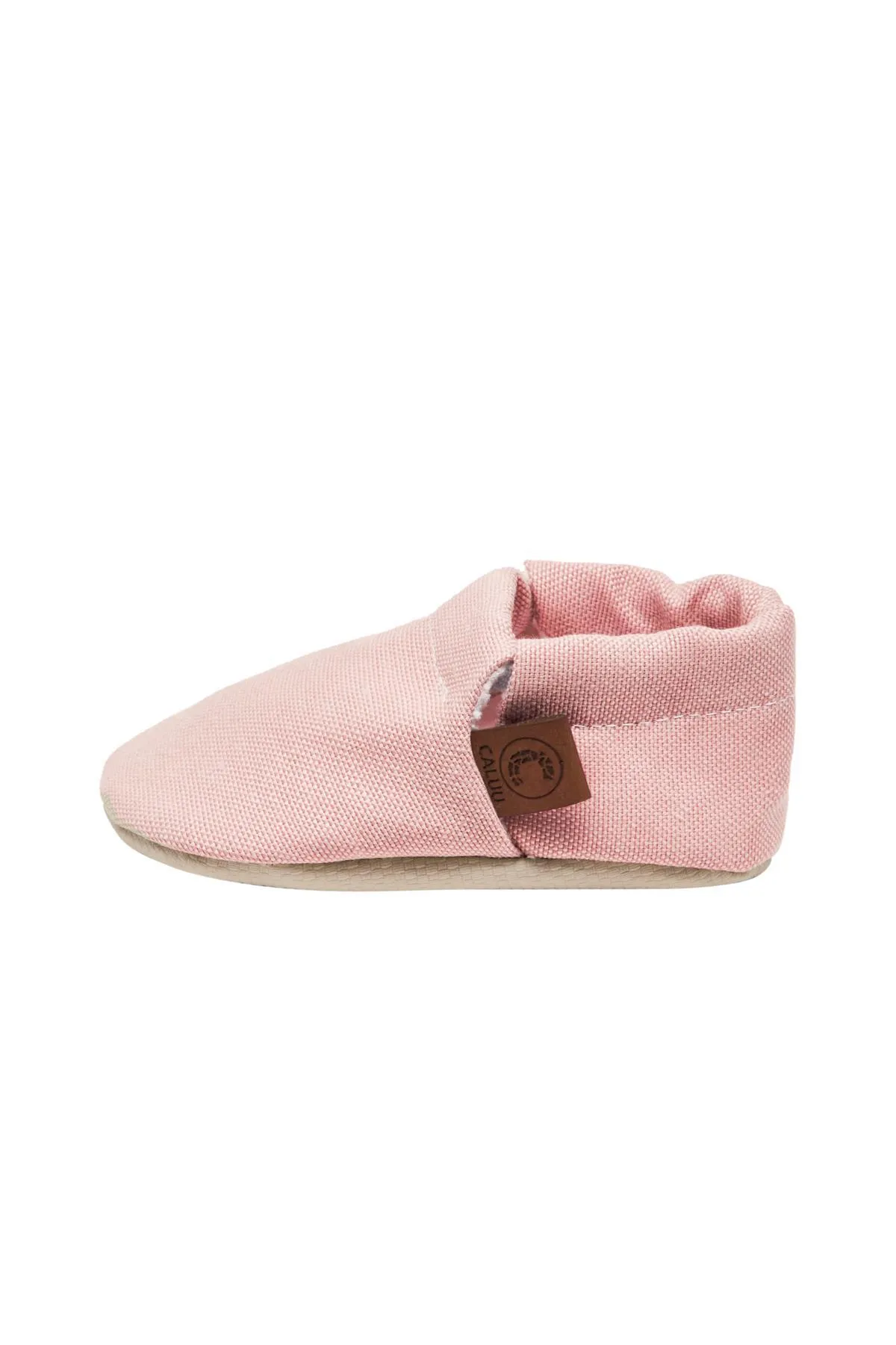 Caluu Baby  Puderrosa Babyschuhe aus Öko-Tex-Baumwolle
