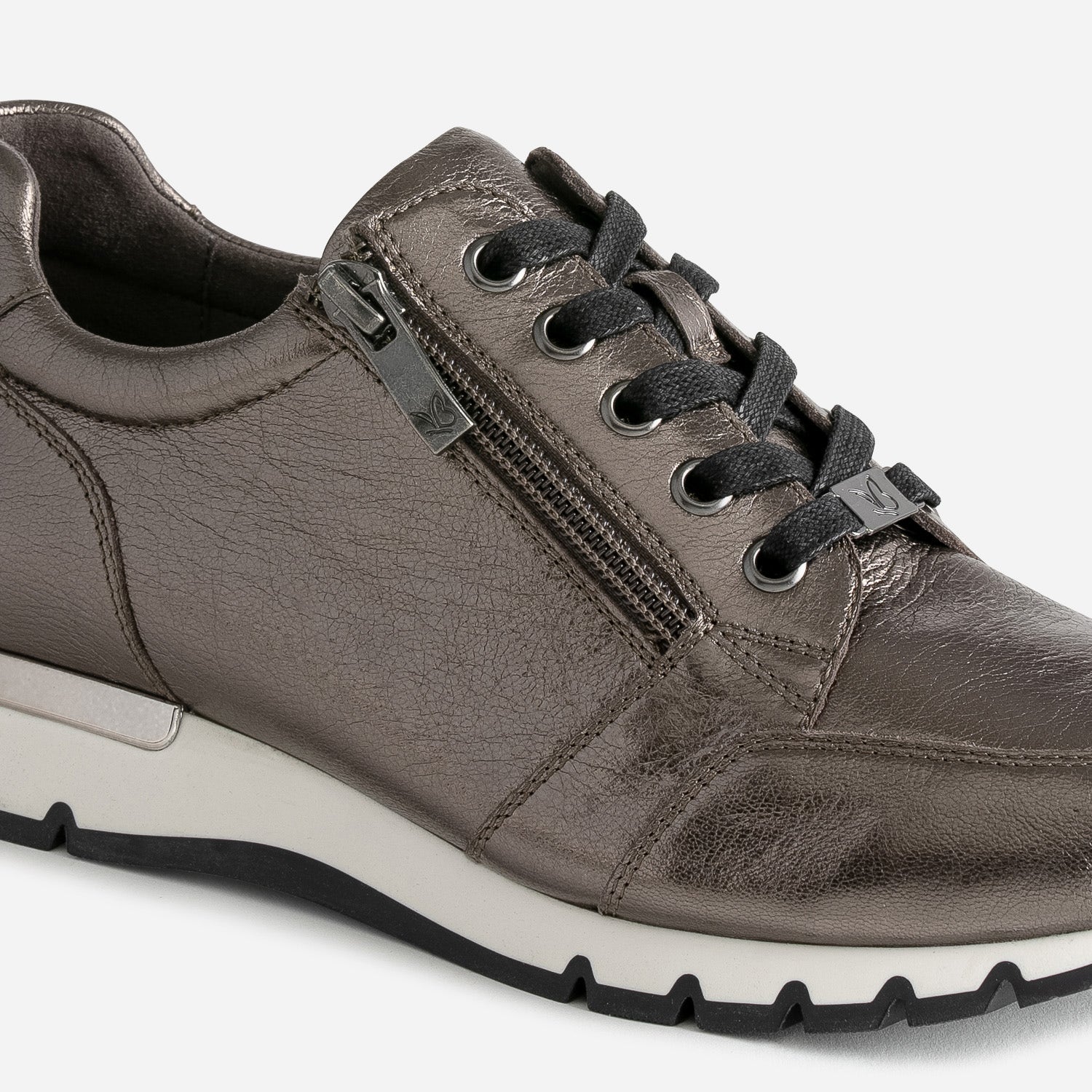 Tennis CAPRICE bronze en cuir